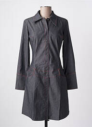 Robe mi-longue manches longues manches longues gris KILLAH femme