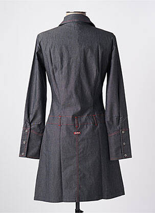 Robe mi-longue manches longues manches longues gris KILLAH femme