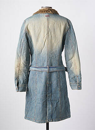 Manteau long coupe cintrée sans capuche bleu MISS SIXTY femme