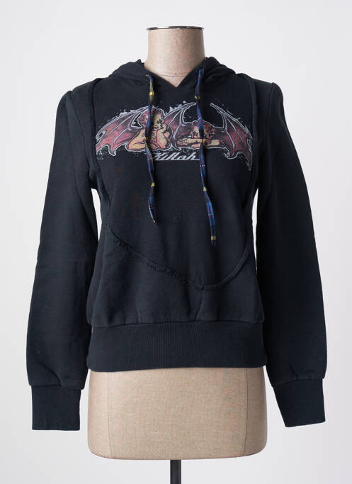 Sweat-shirt à capuche noir KILLAH pour femme