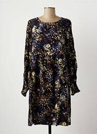Robe mi-longue manches longues manches longues noir LA FEE MARABOUTEE femme