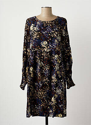 Robe mi-longue manches longues manches longues noir LA FEE MARABOUTEE femme