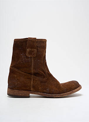 Bottines/boots nubuck talon plat jusqu'à 3cm marron KEEP femme