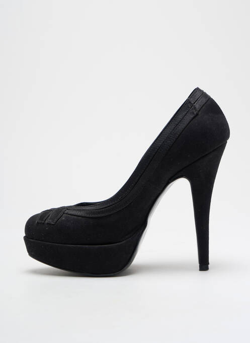 Escarpins tissage satiné talon haut de 10cm et plus noir NC1990 femme