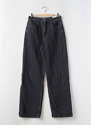 Jeans coupe large stretch taille haute noir TAMARIS femme