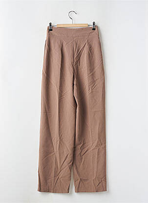 Pantalon droit stretch taille haute marron NASTY GAL femme
