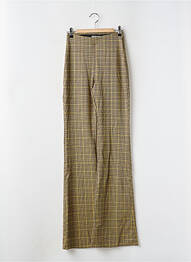 Pantalon flare stretch taille haute jaune PULL & BEAR femme