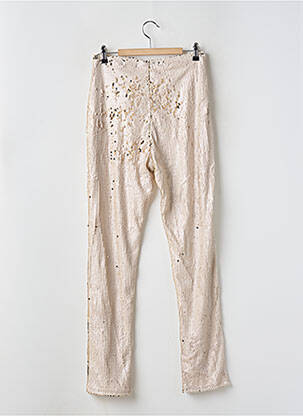 Pantalon slim taille haute taille haute beige BOOHOO femme