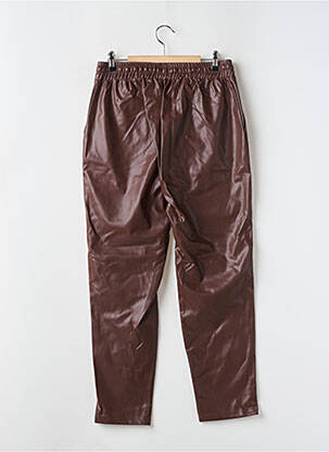 Pantalon droit taille haute taille haute marron DEFACTO femme