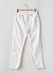 Jeans coupe droite blanc REIKO pour femme seconde vue