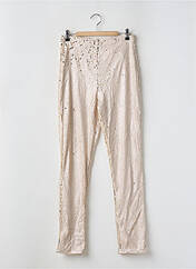 Pantalon slim beige BOOHOO pour femme seconde vue