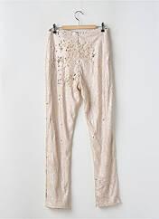 Pantalon slim beige BOOHOO pour femme seconde vue