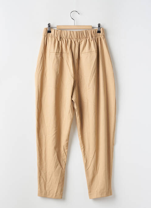 Pantalon droit beige BERSHKA pour femme