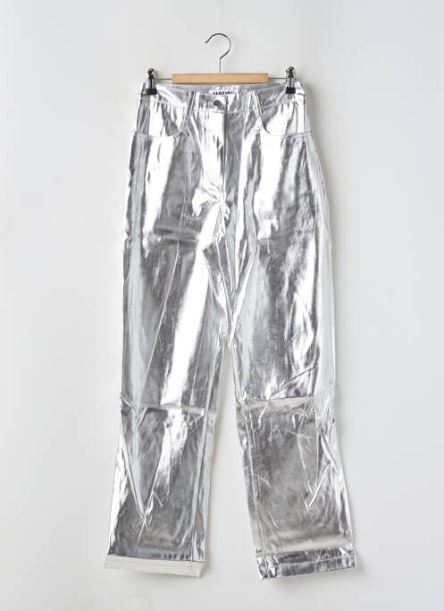 Pantalon droit argent AMYLYNN pour femme