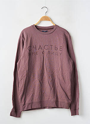 Sweat-shirt broderie manches longues marron KIABI femme