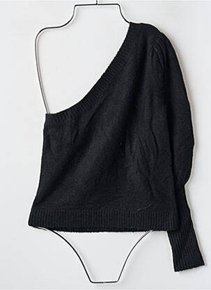 Pull stretch manches longues noir LPA femme