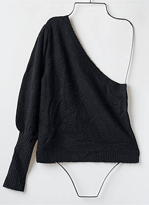 Pull stretch manches longues noir LPA femme