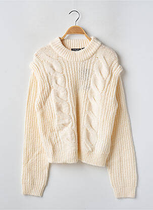 Pull resserrée sur le bas manches longues beige BRAVE SOUL femme