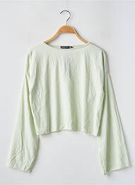 Top stretch manches longues vert NASTY GAL femme