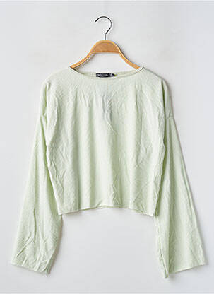 Top stretch manches longues vert NASTY GAL femme