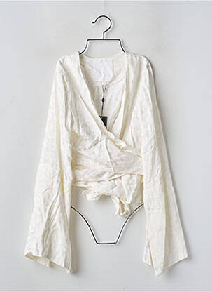 Blouse manches longues manches longues beige NGHTBRD femme