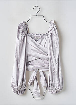 Blouse manches longues manches longues gris FOR LOVE & LEMONS femme