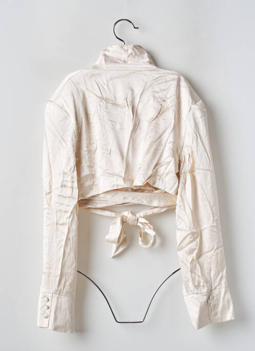 Blouse beige BERSHKA pour femme