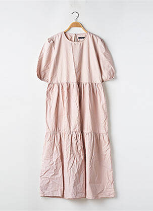 Robe longue manches courtes manches courtes rose BOOHOO femme
