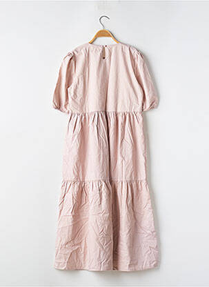 Robe longue manches courtes manches courtes rose BOOHOO femme
