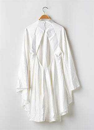 Robe courte manches longues manches longues blanc NASTY GAL femme