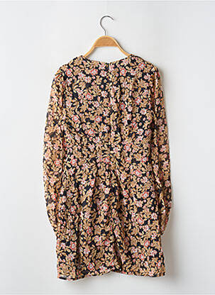Robe courte fermeture zippée au dos manches longues beige NASTY GAL femme