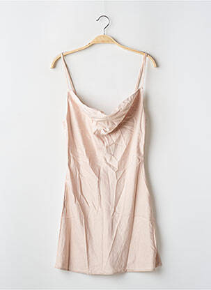 Robe courte coupe fluide fines bretelles beige NASTY GAL femme