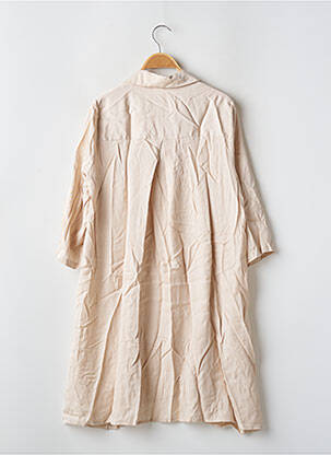 Robe courte manches 3/4 manches 3/4 beige BENOA femme