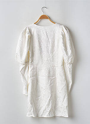 Robe courte manches longues manches longues blanc LOAVIES femme