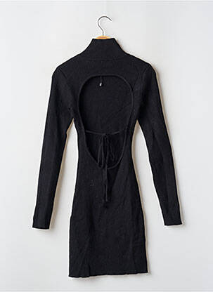 Robe pull col col montant manches longues noir NASTY GAL femme