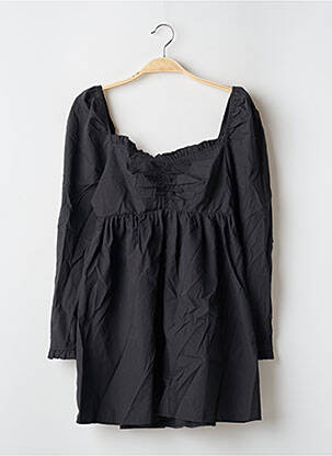 Robe courte fermeture zippée au dos manches longues noir NASTY GAL femme