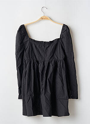Robe courte fermeture zippée au dos manches longues noir NASTY GAL femme