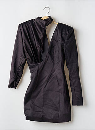 Robe courte manches longues manches longues noir HOUSE OF CB LONDON femme