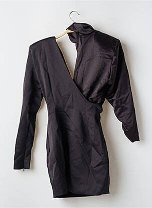 Robe courte manches longues manches longues noir HOUSE OF CB LONDON femme