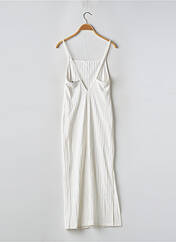 Robe mi-longue blanc BERSHKA pour femme seconde vue