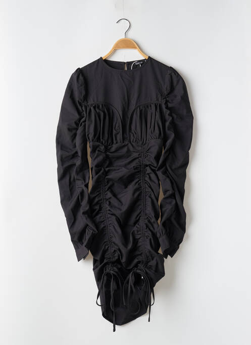 Robe courte manches longues manches longues noir BOOHOO femme