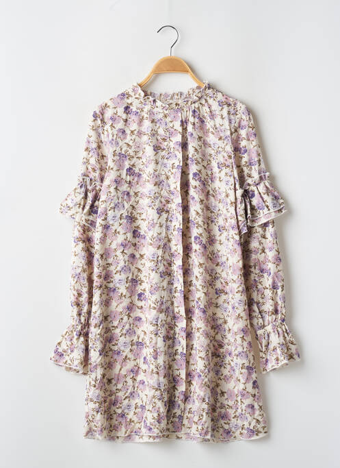 Robe courte manches longues manches longues beige NASTY GAL femme
