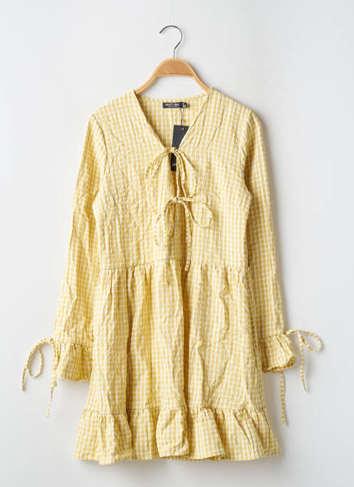 Robe courte jaune NASTY GAL pour femme