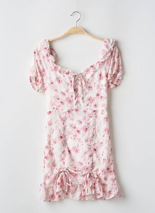 Robe courte rose STORETS pour femme