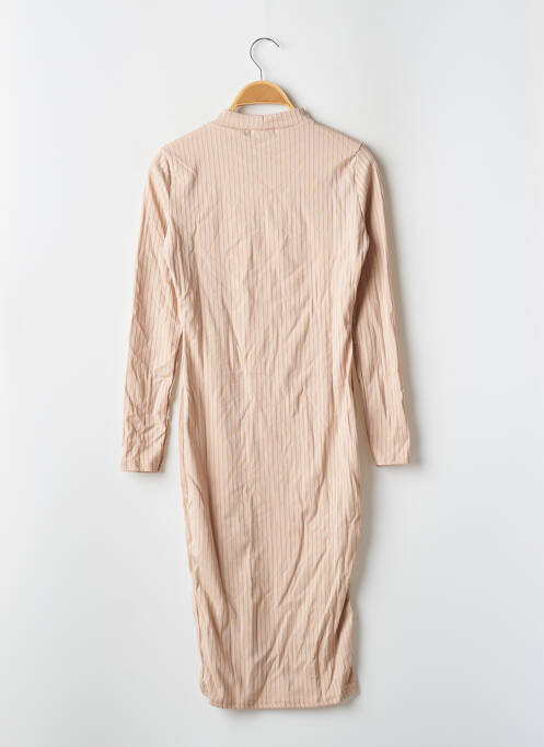 Robe mi-longue beige BOOHOO pour femme