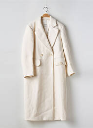Manteau long coupe droite sans capuche beige SANDRO femme
