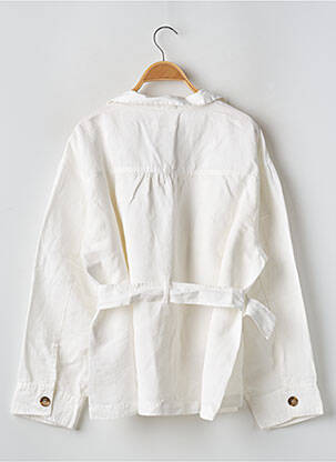 Veste casual col tailleur blanc REIKO femme