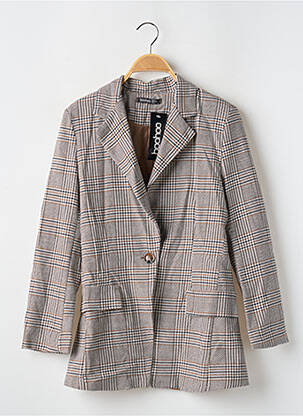 Blazer fausses poches marron BOOHOO femme