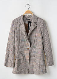 Blazer fausses poches marron BOOHOO femme