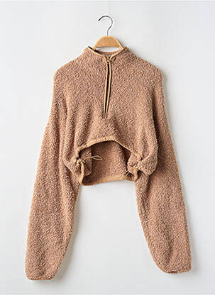 Pull resserrée sur le bas manches longues beige SKIMS femme